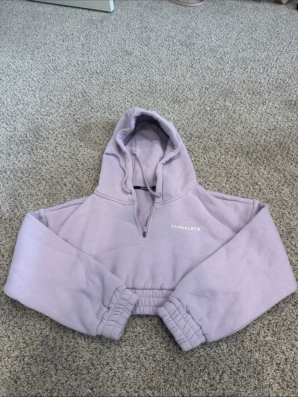 Alphalete Lavender Cropped Hoodie